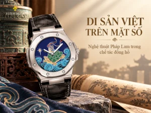 Cách một chiếc đồng hồ nghệ thuật Pháp Lam tái hiện di sản Việt
